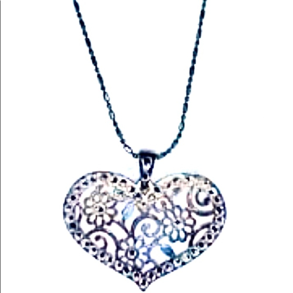 BrightonBellaLaceSwarovski/SilverNecklace&Earrings